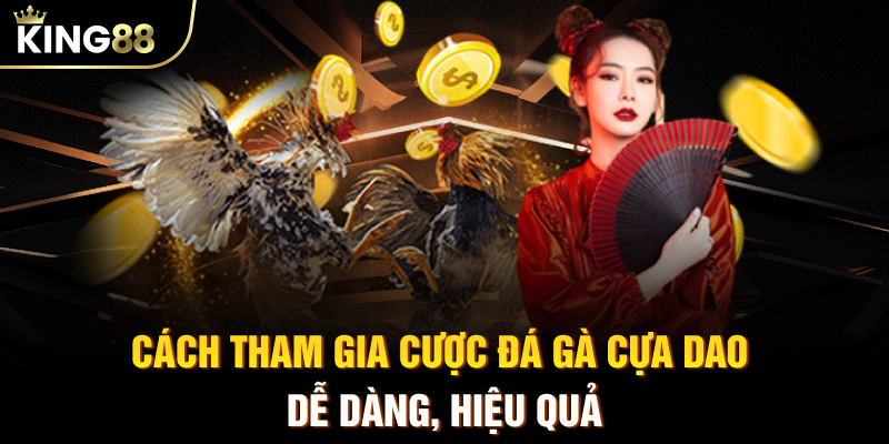 Cách tham gia cược đá gà cựa dao dễ dàng, hiệu quả