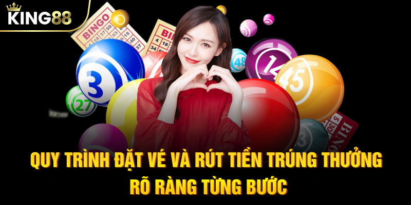 Quy trình đặt vé và rút tiền trúng thưởng rõ ràng từng bước